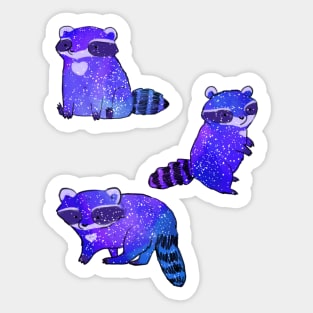 Space raccoons Sticker